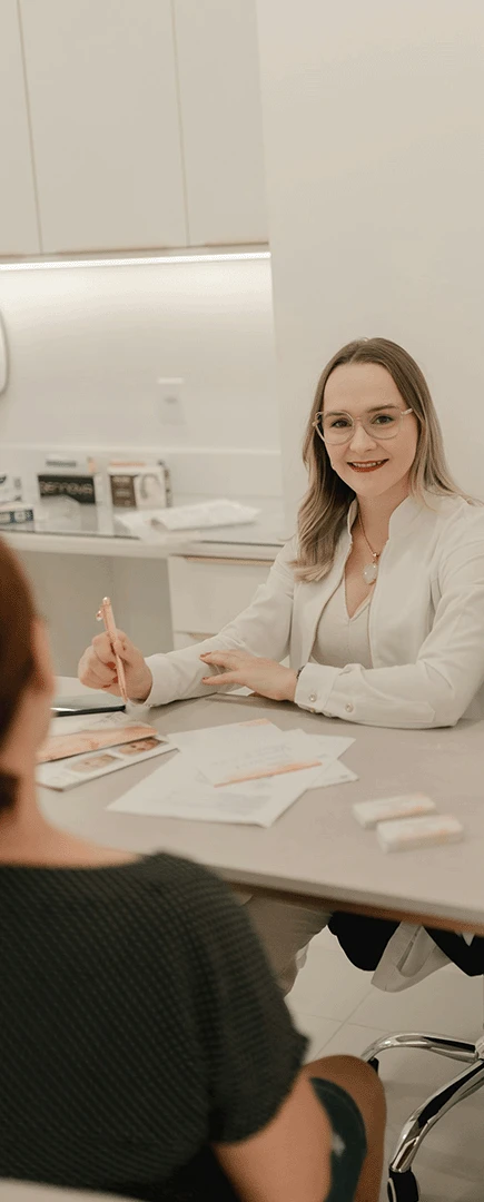 A female being interviewed in a Legal Recruitment process