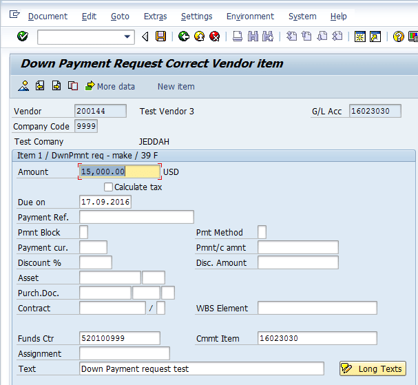 down-payment-request-correct-vendor-item
