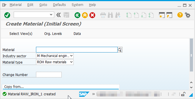 How to create Material Master in SAP MM